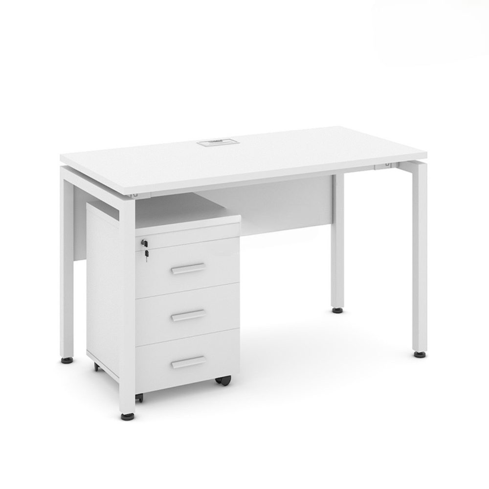 Bàn Làm Việc Có Yếm Chân Sắt 1m2 - BLV43 1