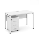 Bàn Làm Việc Có Yếm Chân Sắt 1m2 - BLV43 1