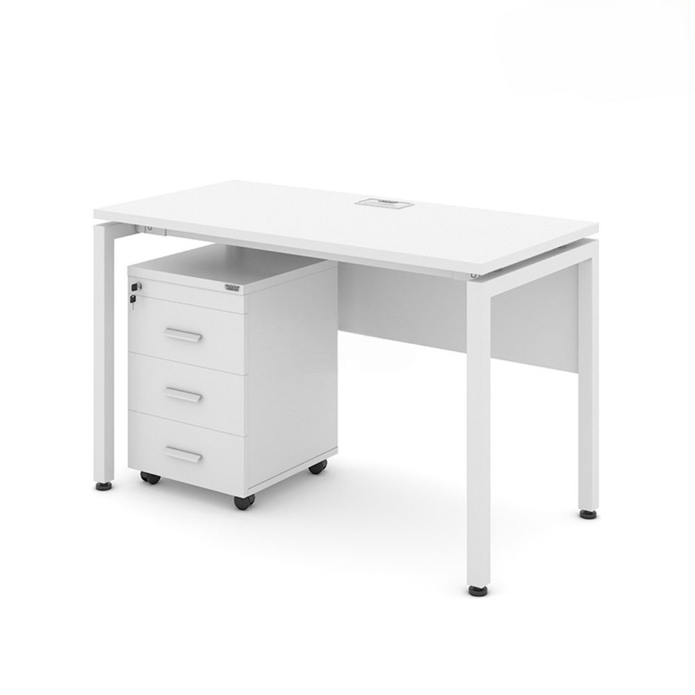 Bàn Làm Việc Có Yếm Chân Sắt 1m2 - BLV43 2