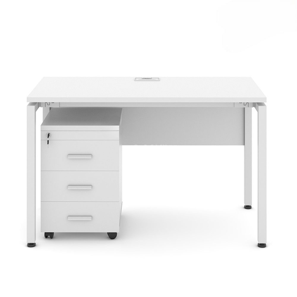[BLV43] Bàn Làm Việc Có Yếm Chân Sắt 1m2 - BLV43