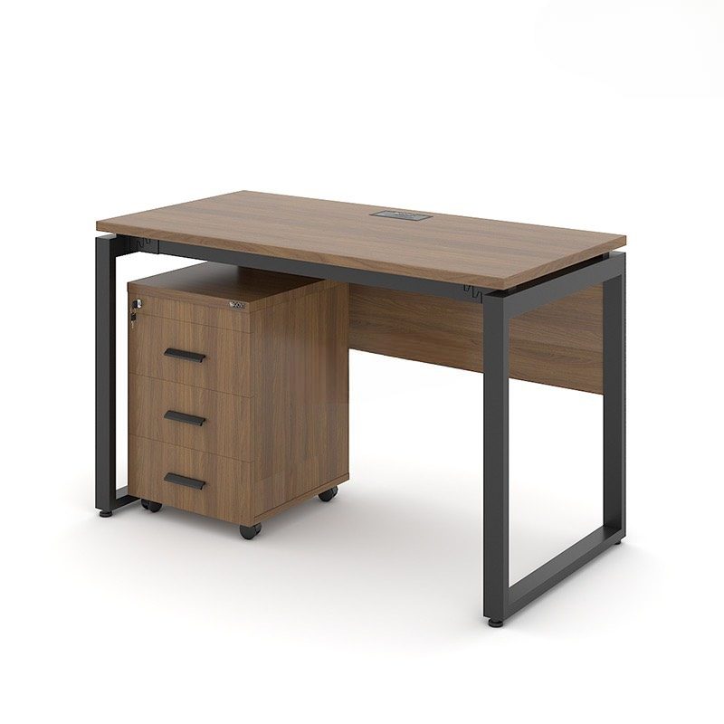 Bàn Làm Việc Chân Sắt U Có Yếm Gỗ - BLV45 5