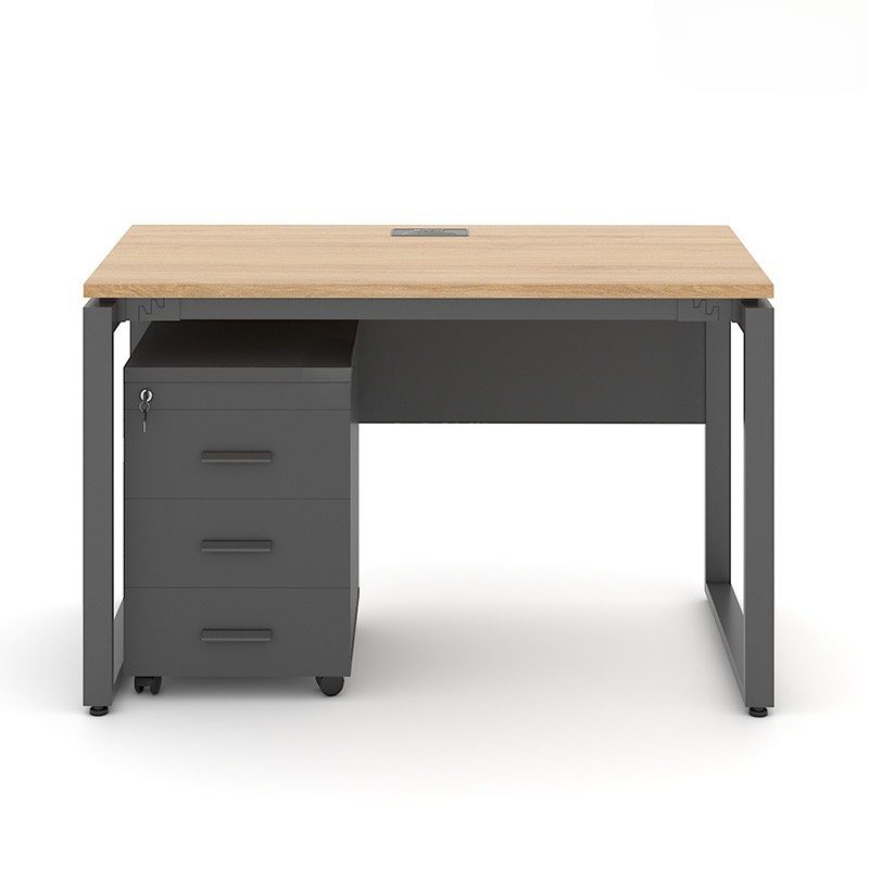 Bàn Làm Việc Chân Vuông Yếm Che Lửng - BLV47 2