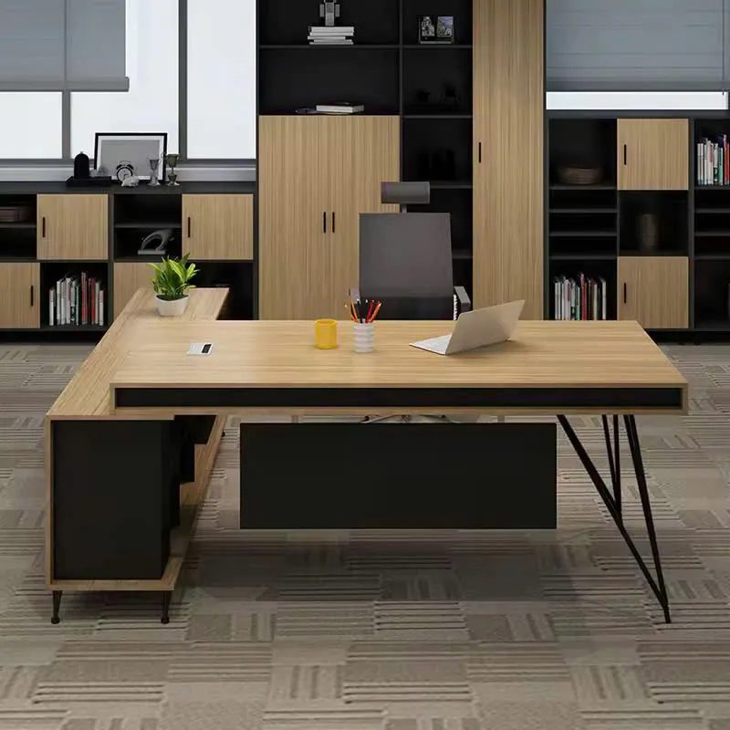 Bàn Giám Đốc Có Yếm Che Lửng Chân Nhập Khẩu - BGĐ90 4