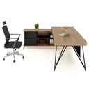 Bàn Giám Đốc Có Yếm Che Lửng Chân Nhập Khẩu - BGĐ90 5