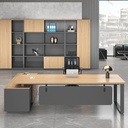 Bàn Giám Đốc Có Tủ Phụ Chân Sắt - BGĐ7 5
