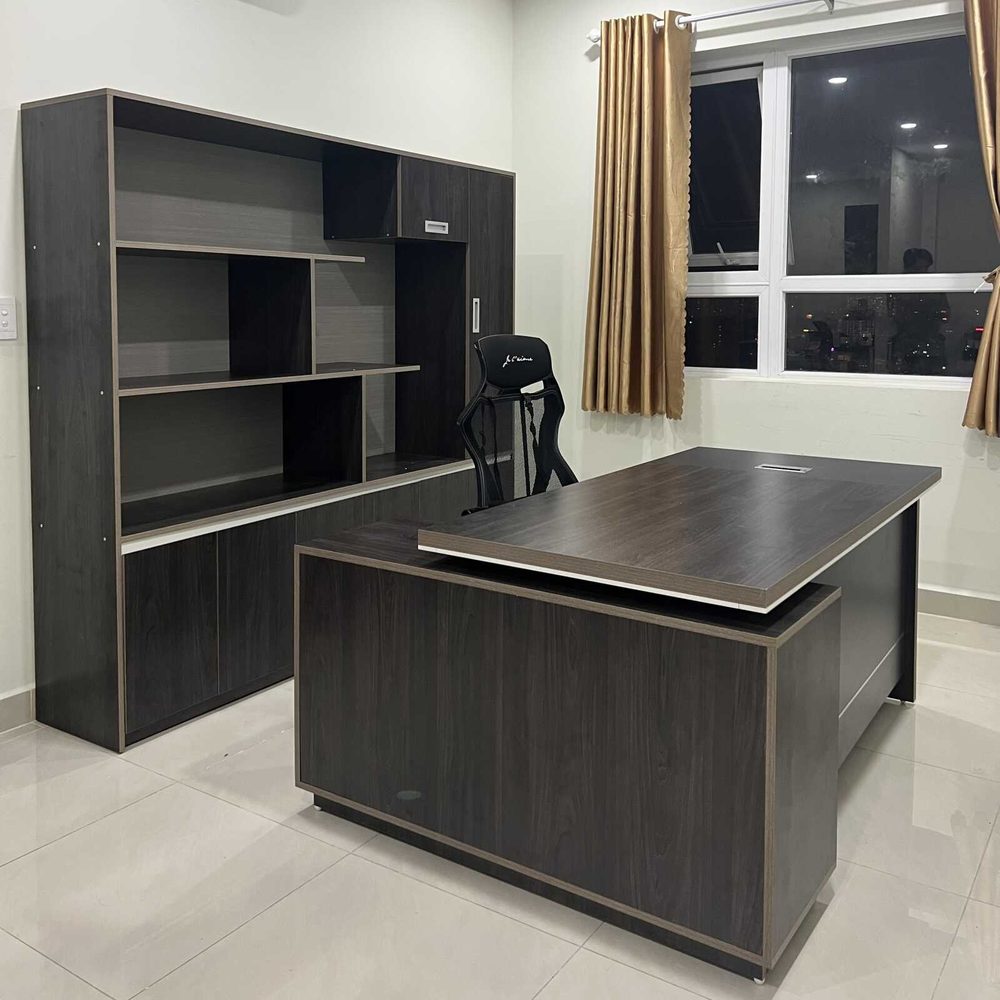 Bàn Giám Đốc Góc L Kèm Hộc Tủ - BGĐ11 3
