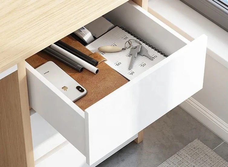 Bàn Làm Việc IKEA Văn Phòng Có Hộc Tủ - BLV46 5