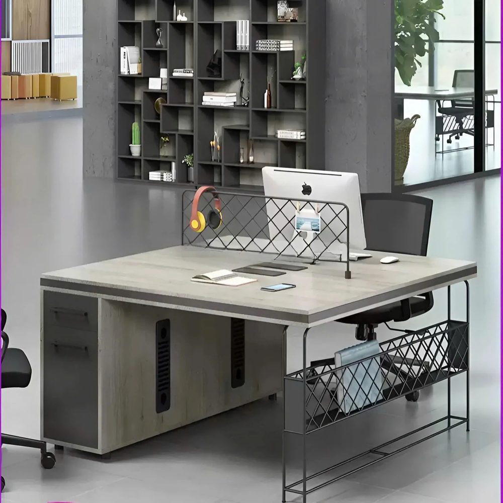 [BC63] Cụm Bàn Làm Việc 2 Người Gỗ MDF Cao Cấp - BC63