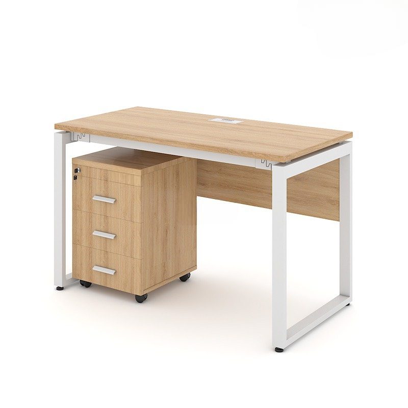 Bàn Làm Việc Có Yếm Gỗ Chân Sắt Chữ U - BLV50 4