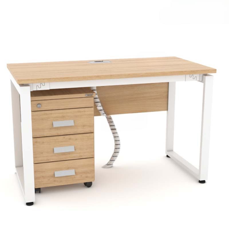 Bàn Làm Việc Có Yếm Gỗ Chân Sắt Chữ U - BLV50 5