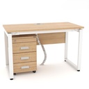 Bàn Làm Việc Có Yếm Gỗ Chân Sắt Chữ U - BLV50 5