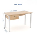 Bàn Làm Việc Chân Sắt Hộc Treo - BLV55 5