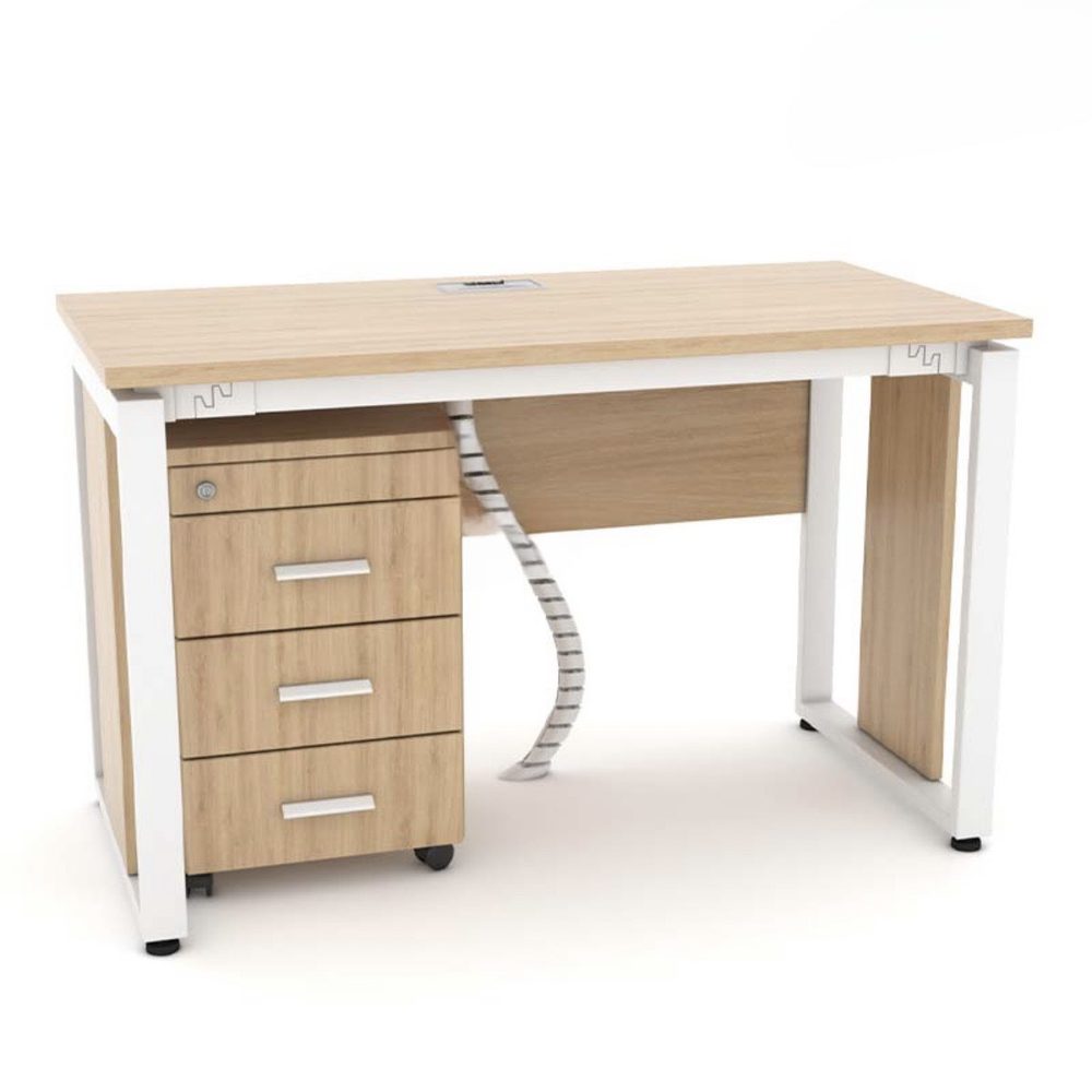Bàn Văn Phòng Gỗ Yếm Che Lửng - BLV59 2