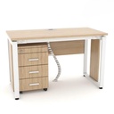 Bàn Văn Phòng Gỗ Yếm Che Lửng - BLV59 2