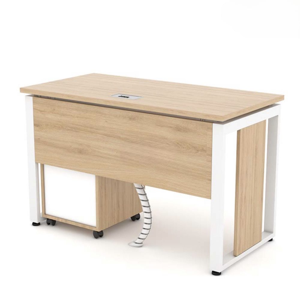 Bàn Văn Phòng Gỗ Yếm Che Lửng - BLV59 3