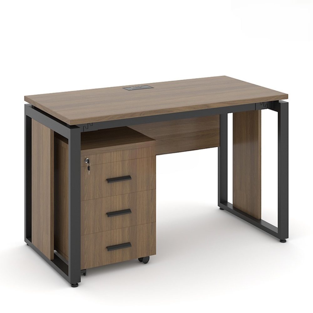 Bàn Văn Phòng Gỗ Yếm Che Lửng - BLV59 5