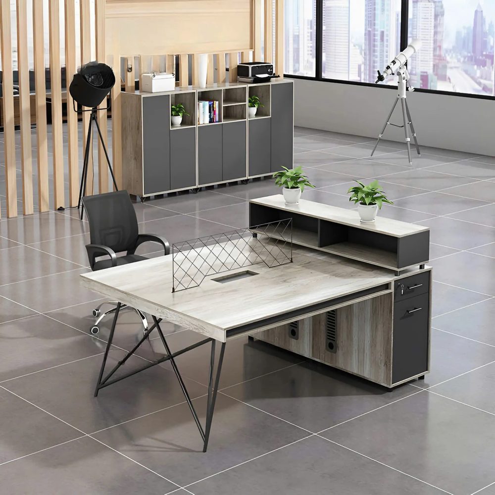 Cụm Bàn Làm Việc 2 Người Chân Sắt Vững Chắc - BC54 2