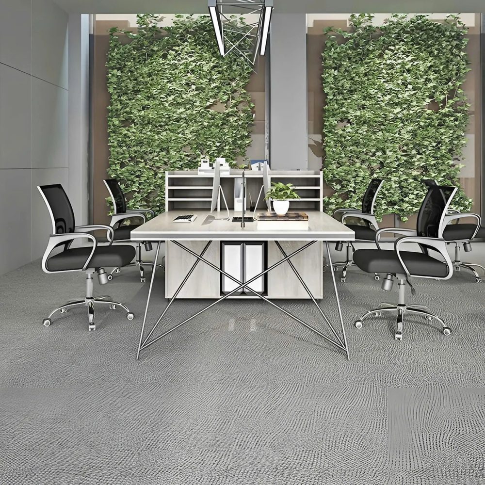 Cụm Bàn Làm Việc 4 Người Chân Sắt Hiện Đại - BC52 1