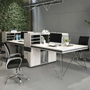 Cụm Bàn Làm Việc 4 Người Chân Sắt Hiện Đại - BC52 3
