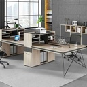 Cụm Bàn Làm Việc 4 Người Chân Sắt Hiện Đại - BC52 4