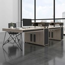 Cụm Bàn Làm Việc 4 Người Chân Sắt Độc Đáo - BC51 4