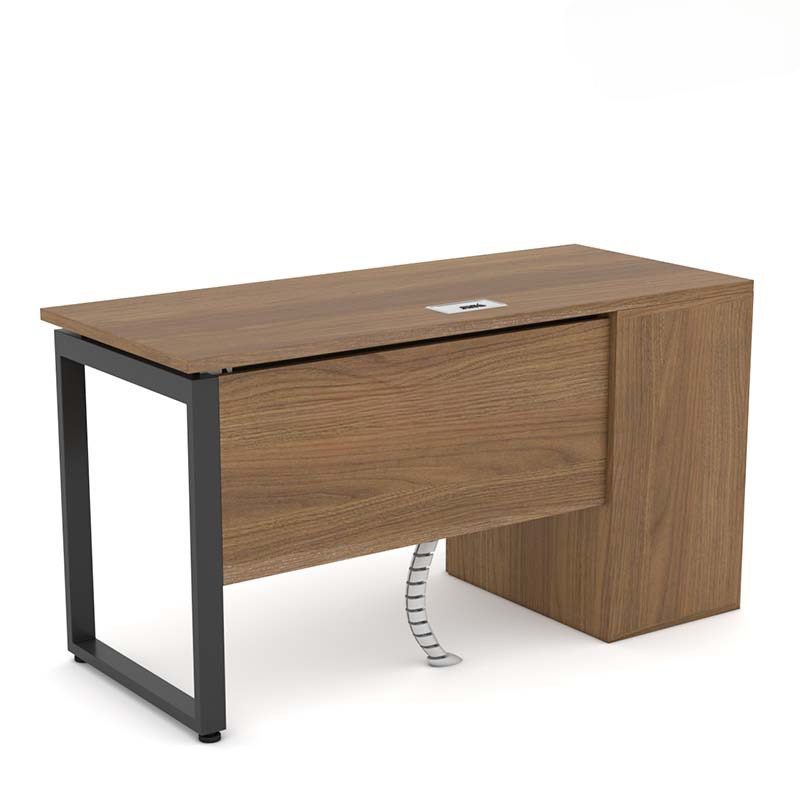 Bàn Làm Việc Gỗ Chân Sắt Liền Hộc - BLV60 3