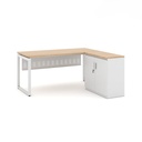 Bàn Làm Việc Góc L Chân Chữ U - BLV63 2