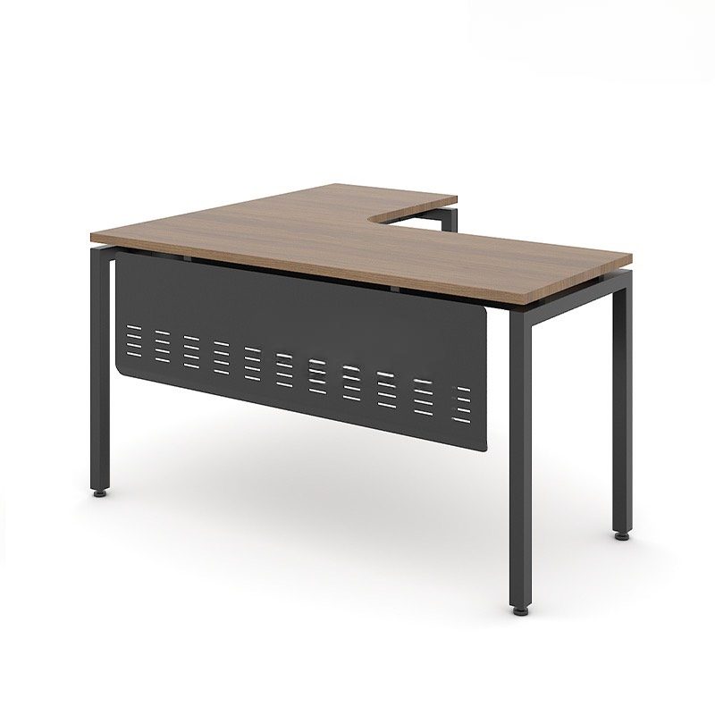 Bàn Làm Việc Góc L Yếm Sắt Che Lửng - BLV65 2