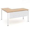 Bàn Làm Việc Góc L Yếm Sắt Che Lửng - BLV65 3