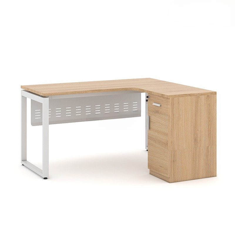 Bàn Làm Việc Góc L Có Yếm Che Lửng - BLV66 3
