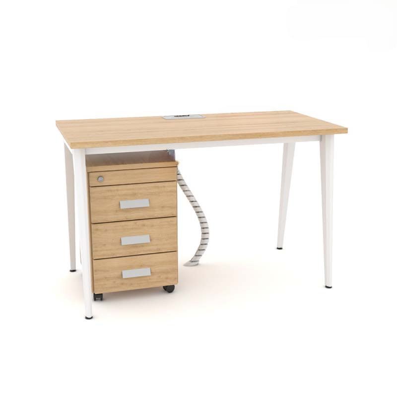 Bàn Văn Phòng Gỗ MDF Chân Đa Giác - BLV70 1
