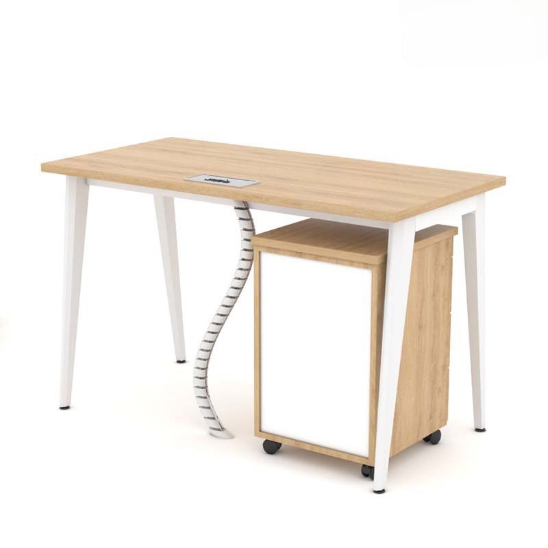 Bàn Văn Phòng Gỗ MDF Chân Đa Giác - BLV70 2