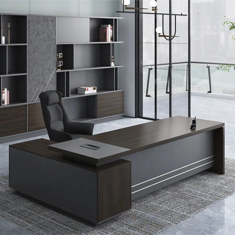[BGĐ44] Bàn Giám Đốc Văn Phòng Chữ L Sang Xịn Nhất Năm - BGĐ44