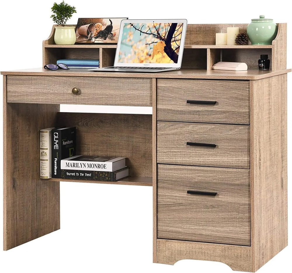 Bàn Làm Việc Gỗ MDF Có Hộc - BG26 3