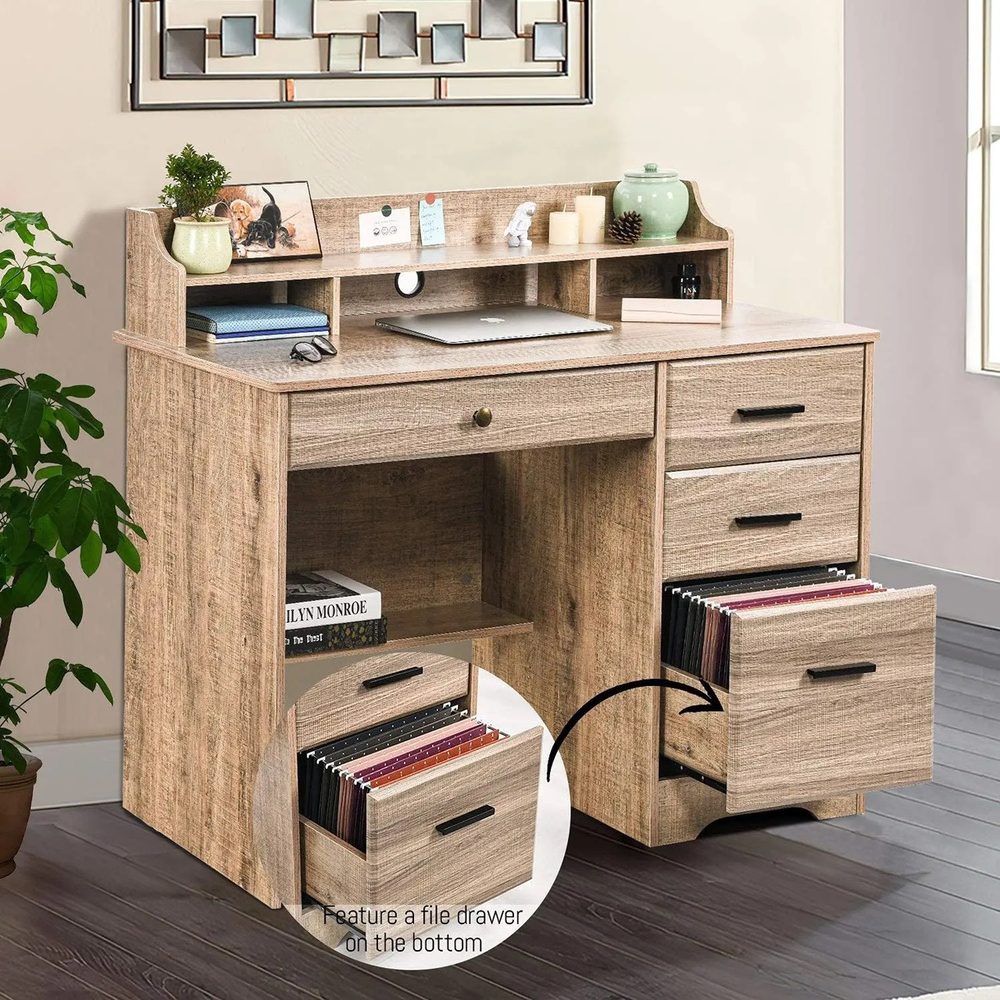 Bàn Làm Việc Gỗ MDF Có Hộc - BG26 4