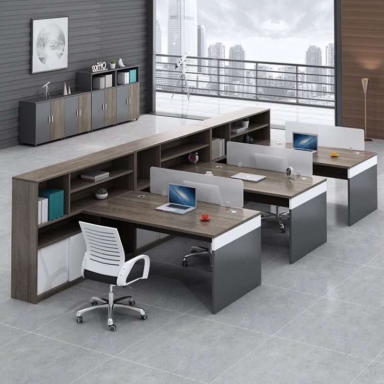 [BC24] Bàn Cụm Làm Việc Nhóm 3 Người - BC24