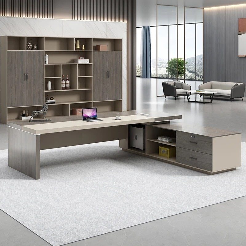 Bàn Giám Đốc Góc L Gỗ MDF Đẳng Cấp - BGĐ38 1