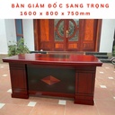 Bàn Giám Đốc Làm Việc Yếm Đen - BGĐ24 1