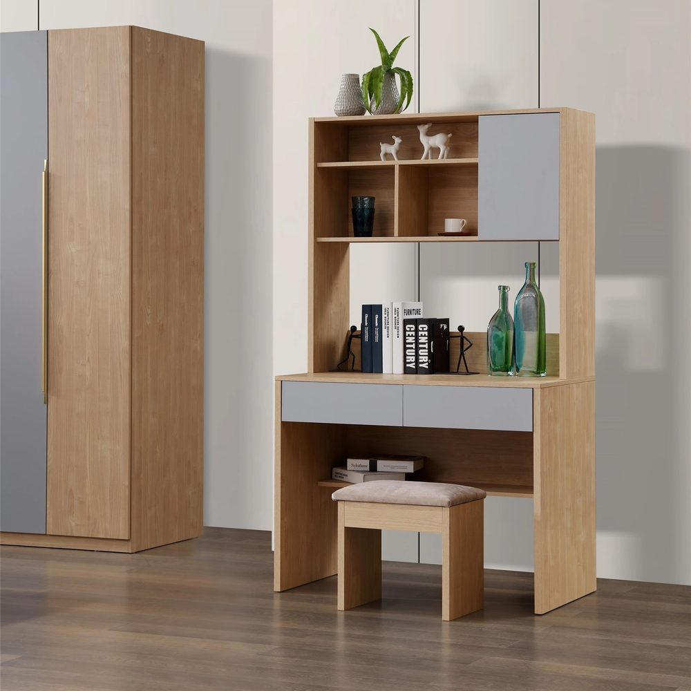 Bàn Làm Việc Văn Phòng Có Kệ Sách - BG37 1