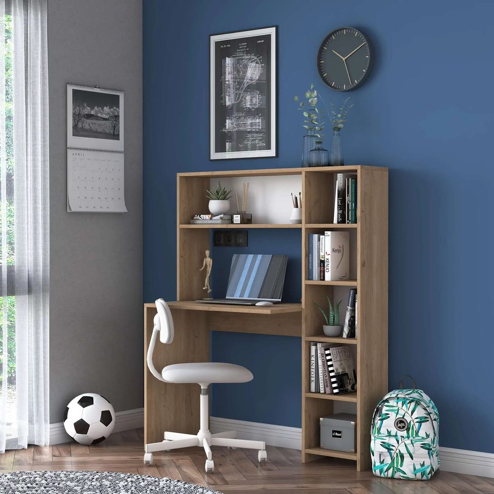 Bàn Làm Việc Văn Phòng Kệ Gỗ - BG38 2