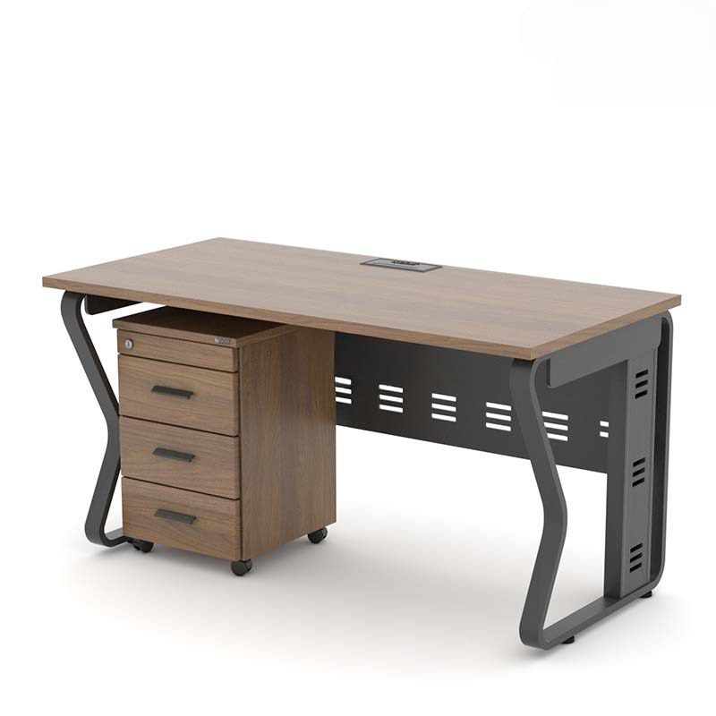 Bàn Làm Việc Gỗ MDF Chân Sắt Uốn - BLV86 3