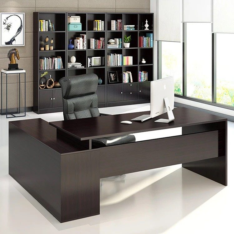 Bàn Giám Đốc Góc L Vân Gỗ Tự Nhiên - BGĐ33 2