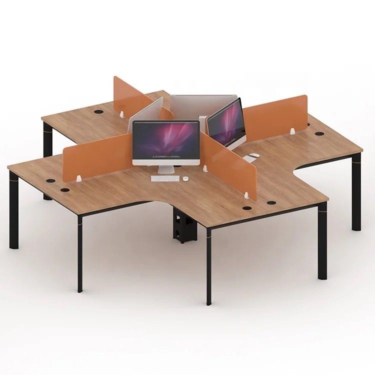 Cụm Bàn Văn Phòng TeamWork Vách Ngăn 4 Người - BC12 2