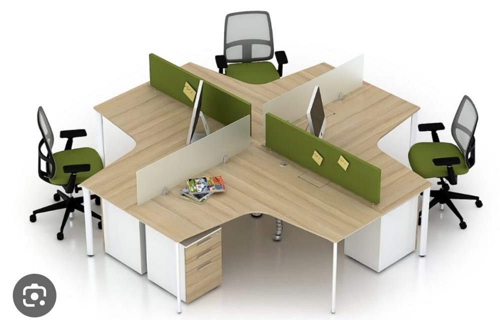[BC12] Cụm Bàn Văn Phòng TeamWork Vách Ngăn 4 Người - BC12