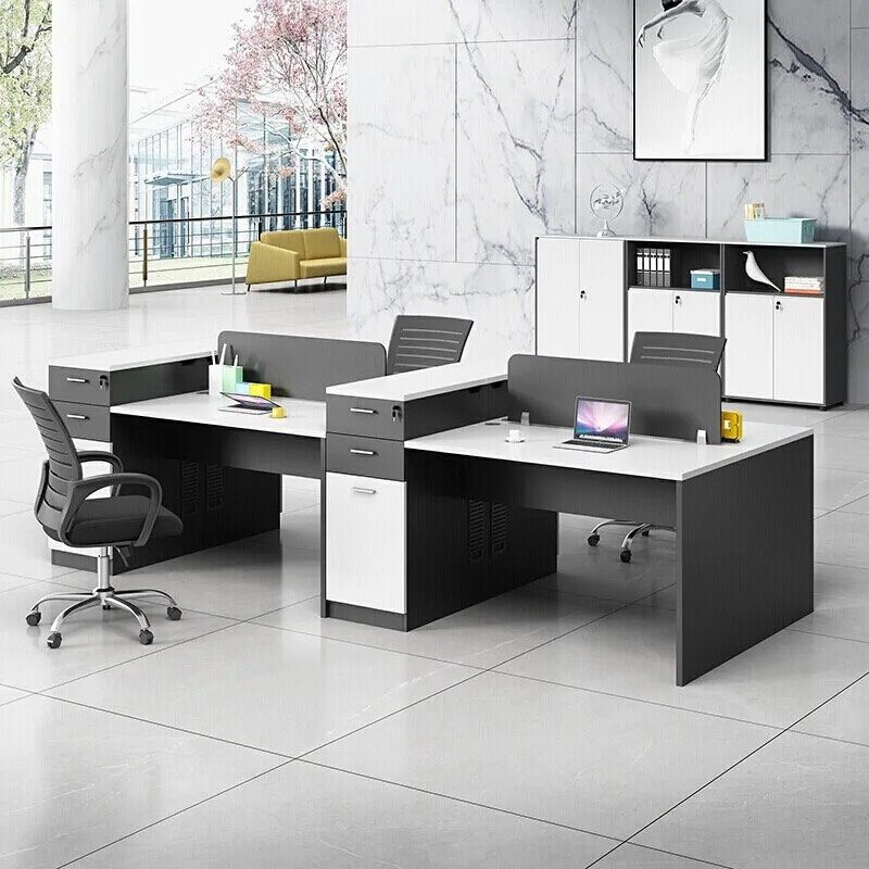 Bàn Cụm Làm Việc Văn Phòng 4 Người Có Hộc - BC15 1
