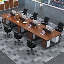 Bàn Văn Phòng Làm Việc Nhóm 8 Người Chân Sắt - BC21 1