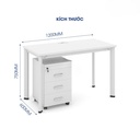 Bàn Văn Phòng Chân Sắt Độc Lập- BLV92 2