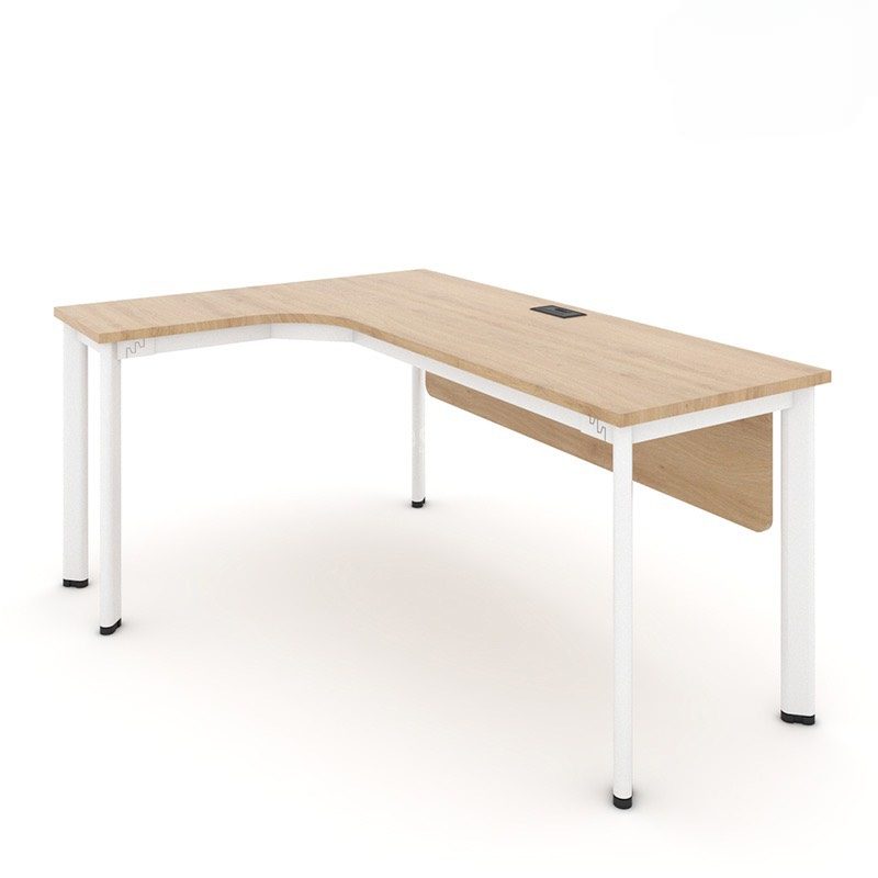 Bàn Làm Việc Góc L Có Yếm Gỗ 1m2- BLV98 2