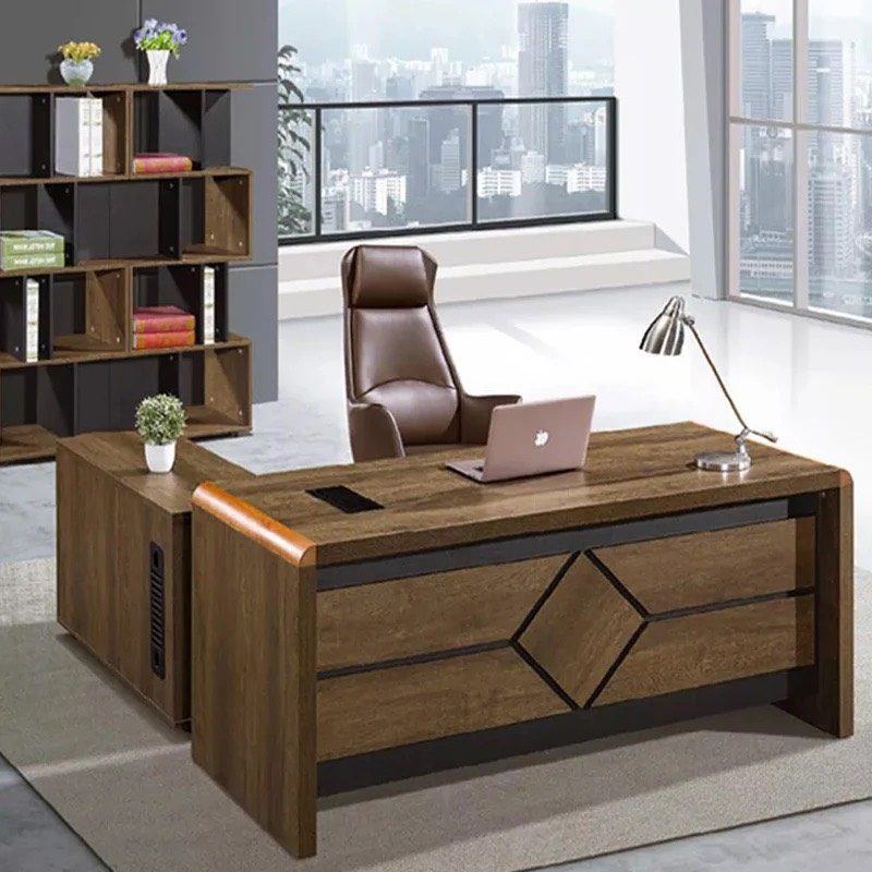 Bàn Giám Đốc Góc L Thời Thượng Đẹp- BGĐ57 1