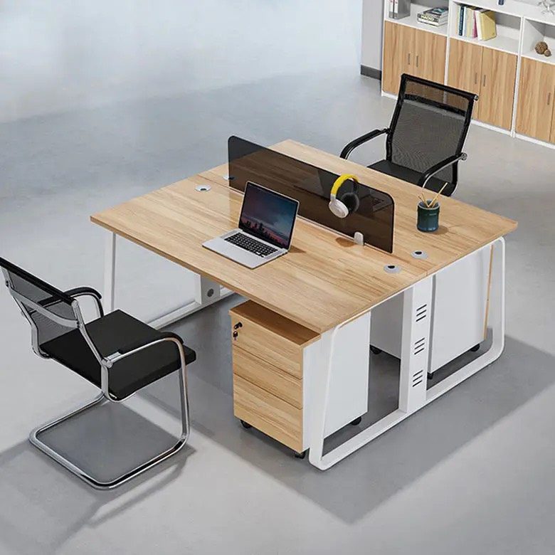 [TMBC05] Bàn Cụm Làm Việc 2 Người Chân Sắt - BC26